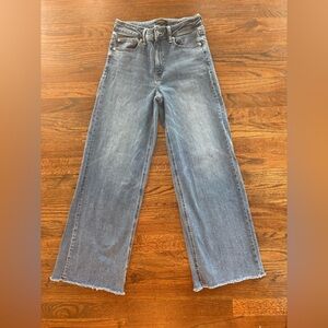 Quince Blue Flare & Wide Leg Jeans